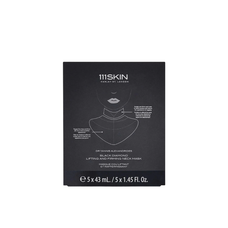 Celestial Black Diamond Lifting and Firming Neck Mask box of 5