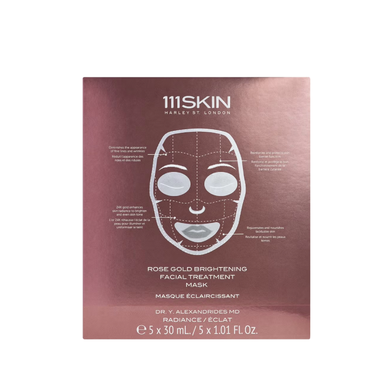Rose gold brightening facial treatment mask BOX